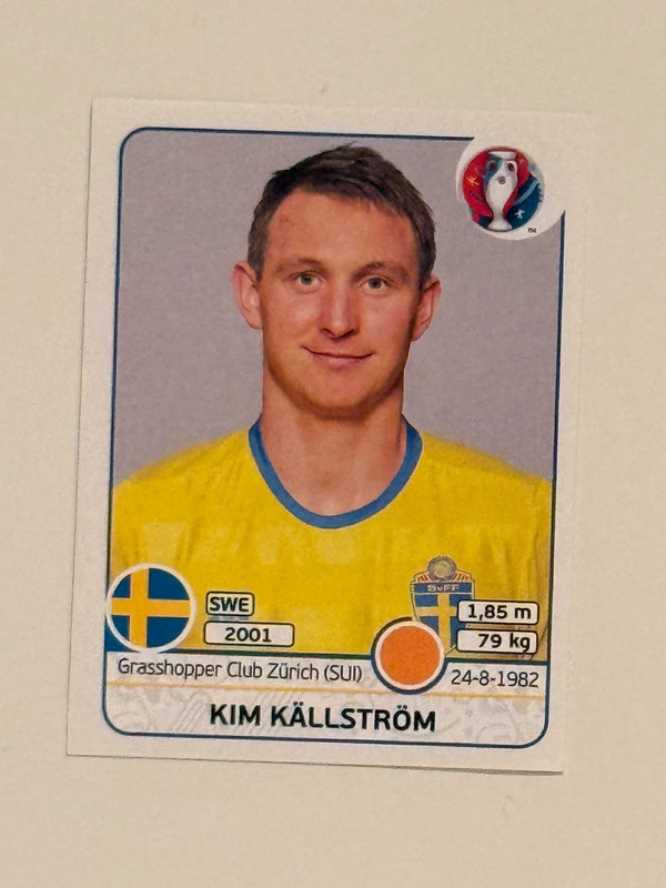 Kim Källström – Panini Euro 2016 #560