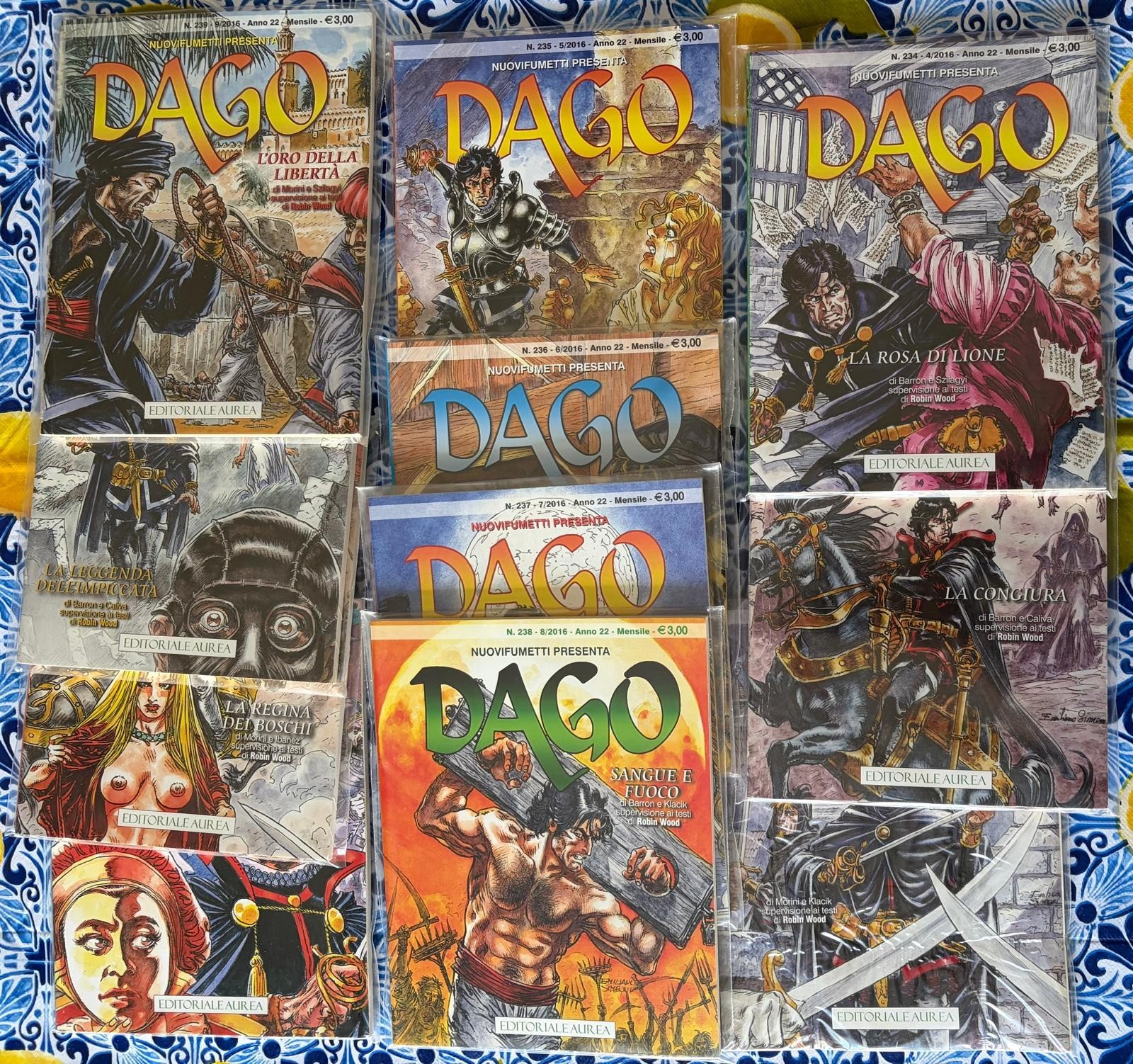 Dago anno 22 n.231-233-234-235-236-237-238-239-240-241-242 ottime condizioni