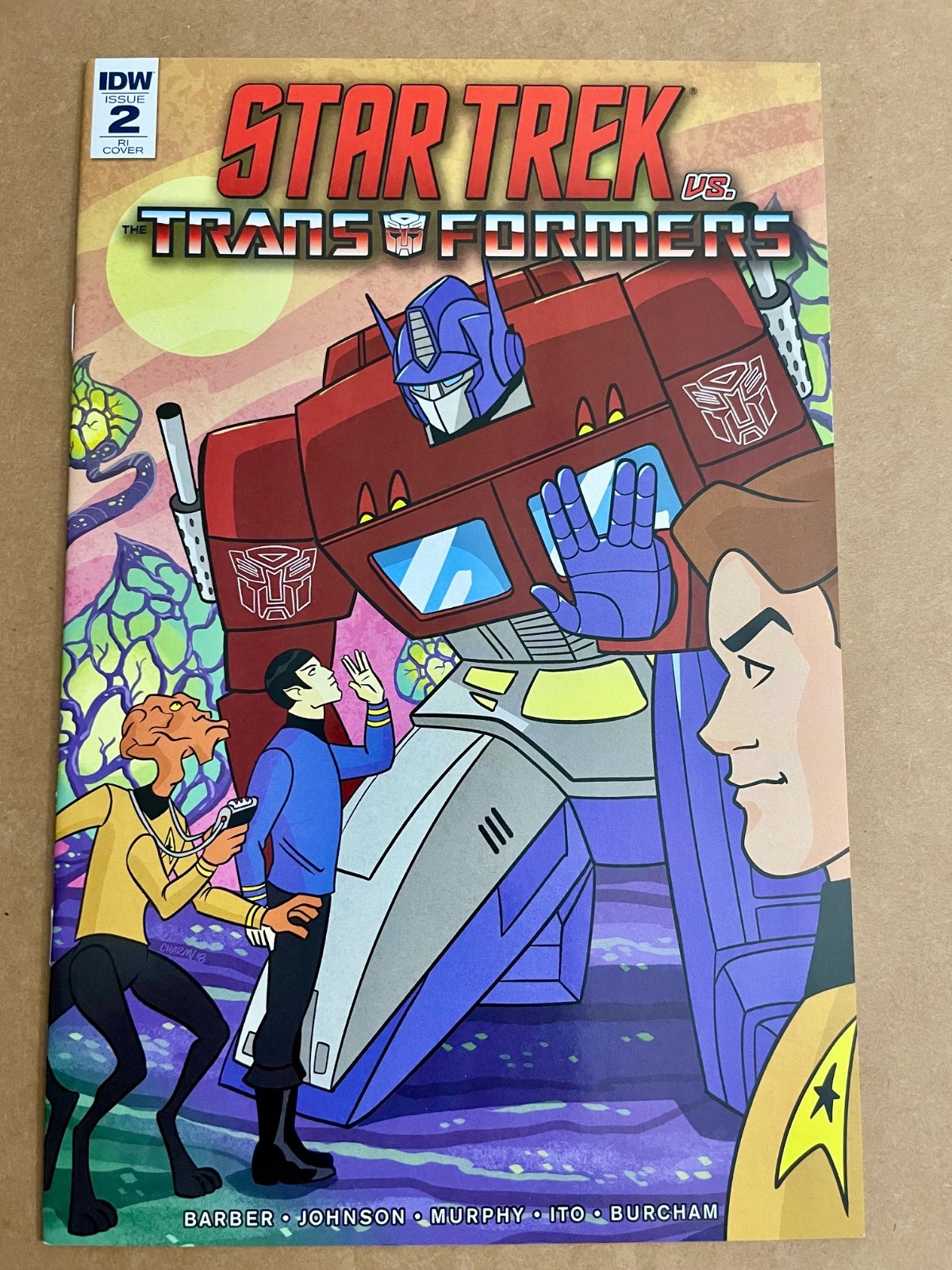 Charm Star Trek vs Transformers 2 Derek variante 1:10 IDW 2018 incentivo rivenditore