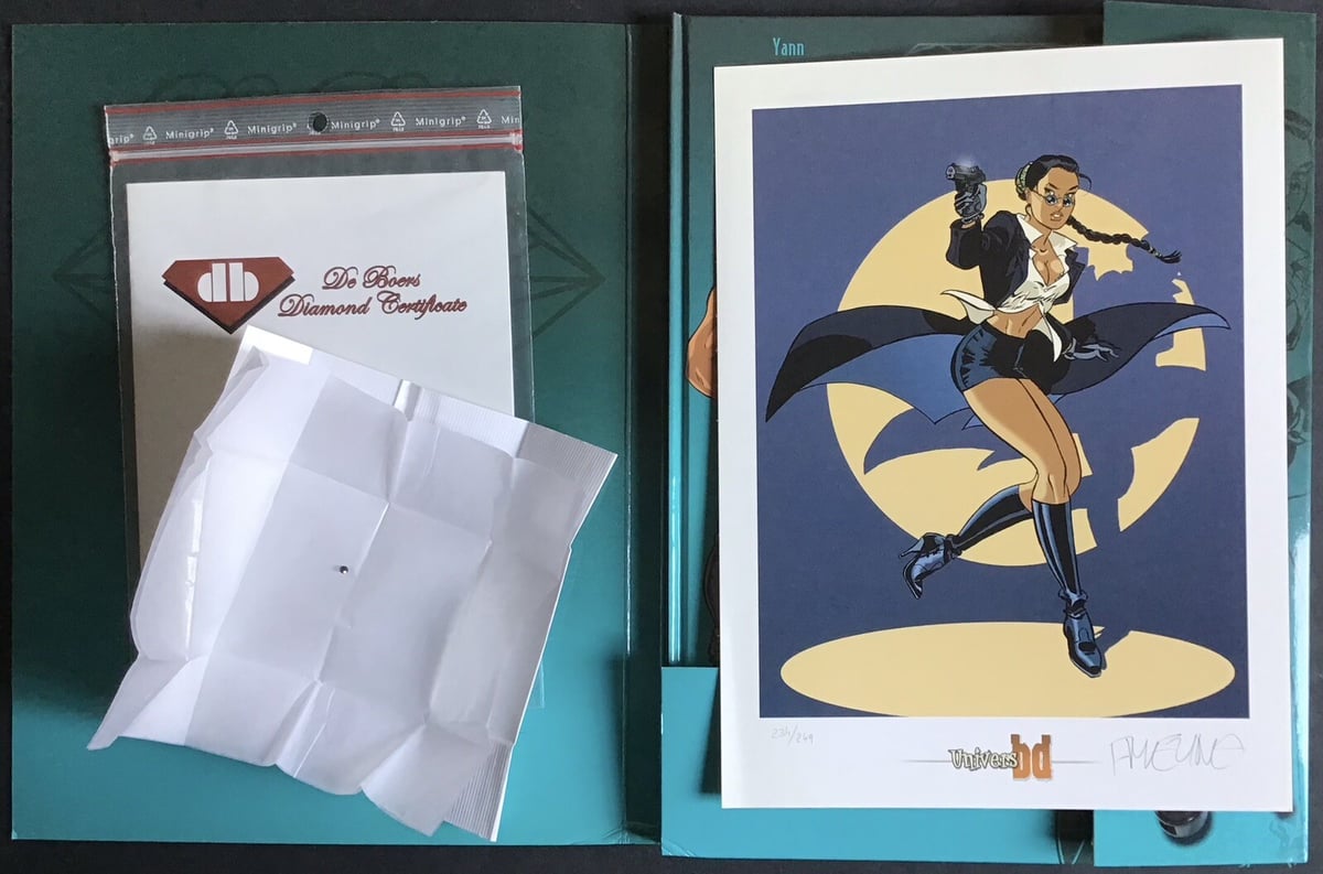 LES ÉTERNELS Coffret Mira TL 249 ex. n&s + diamant Univers BD Très bon état