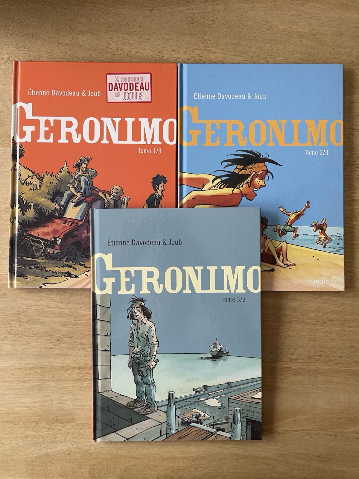 GERONIMO LOT COMPLET 3 TOMES 1 2 3 DAVODEAU JOUB DUPUIS BD