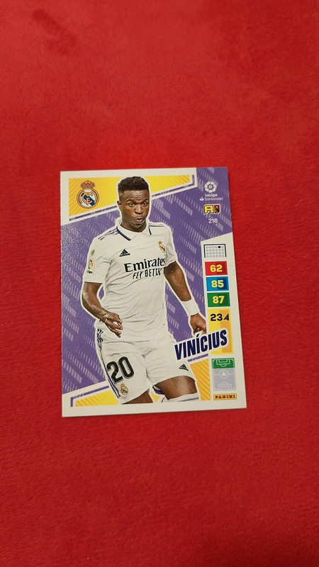 Carta Vinicius Jr. Real Madrid- LaLiga Adrenalyn XL
