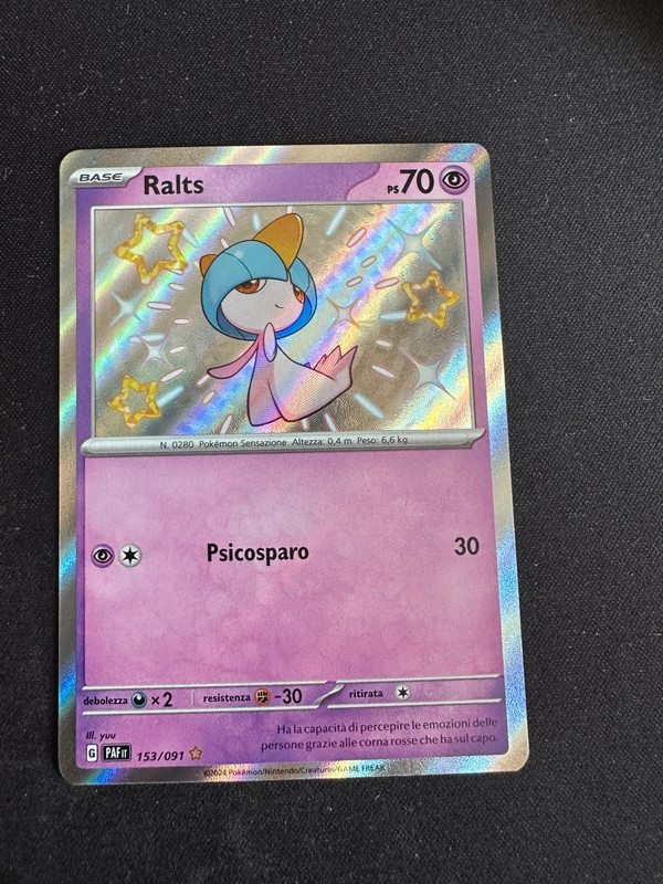 Ralts PAF 153/091 baby shiny destino di paldea ita