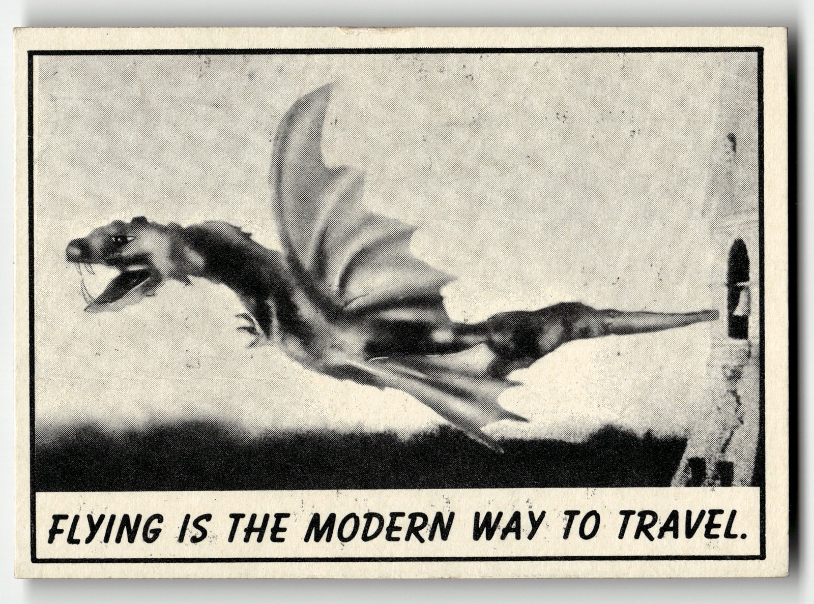 1966 Topps Monster Laffs Flying Modern Way to Travel #30 HIGHER HIGH GRADE