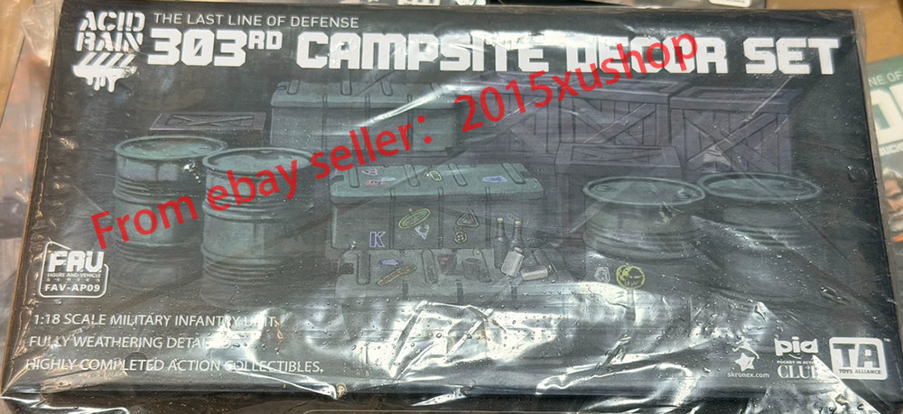 TA FAV-AP09 Acid Rain World 1/18 Scale 303rd Campsite Decor Set Action Figure