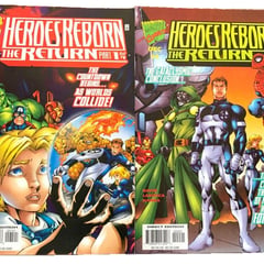 Lotto 2 fumetti Marvel HEROES REBORN Il ritorno parte 1 e parte 4 fumetti usati
