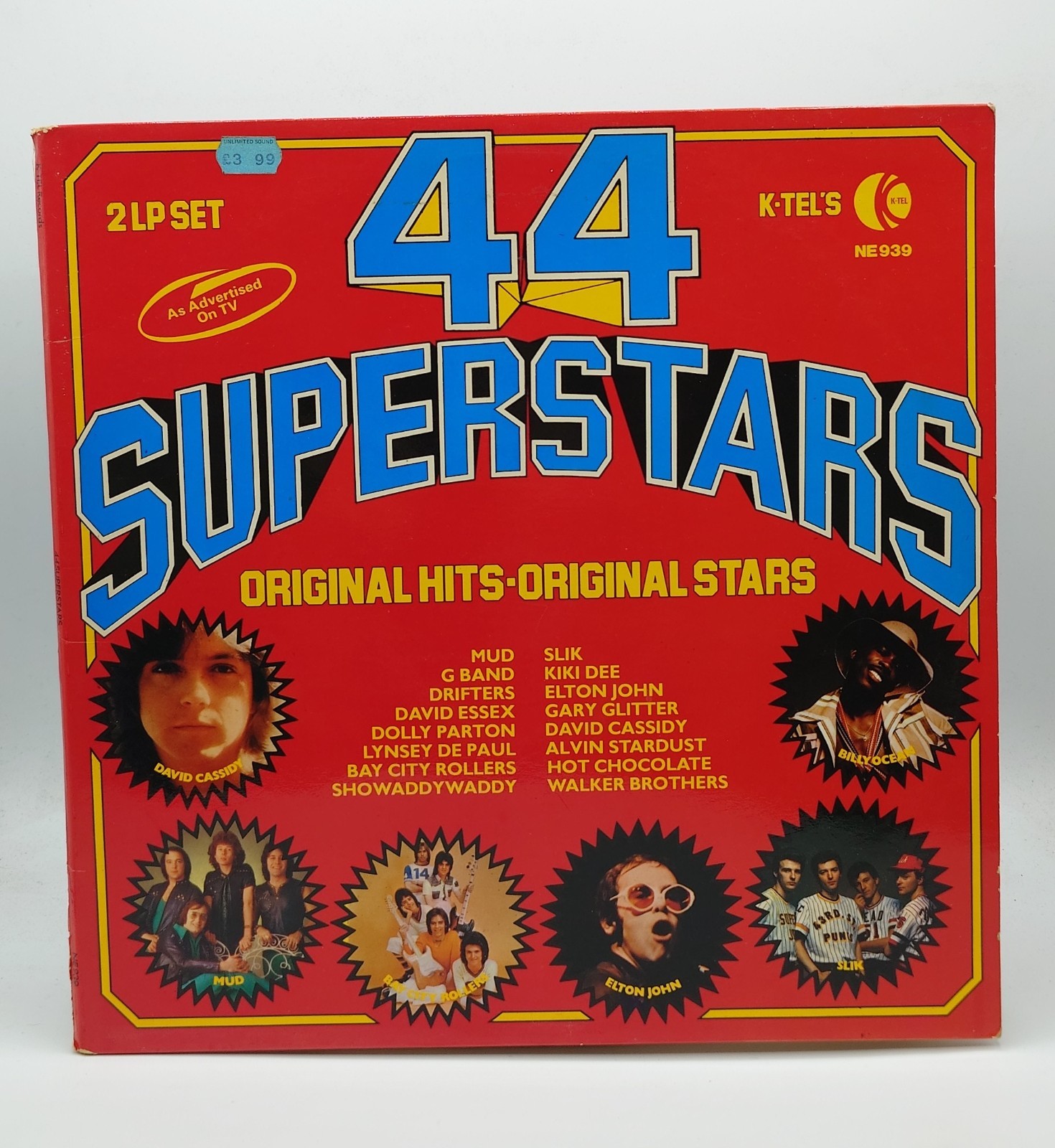 44 Superstars - Mud/David Essex/Kiki Dee/Elton John - Double Music Vinyl Record