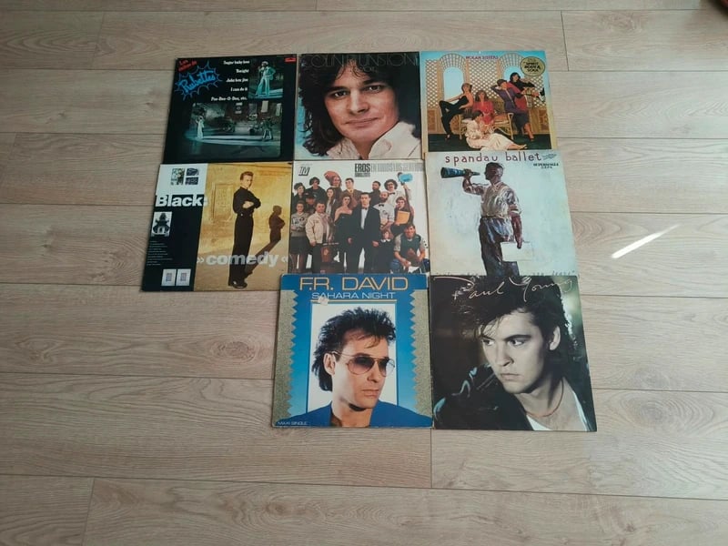 Lote 8 Discos de Vinilo LP y Maxi