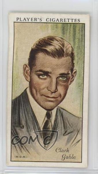 1934 Player's Film Stars Serie 1 Tabacco Clark Gable #21 0x1e