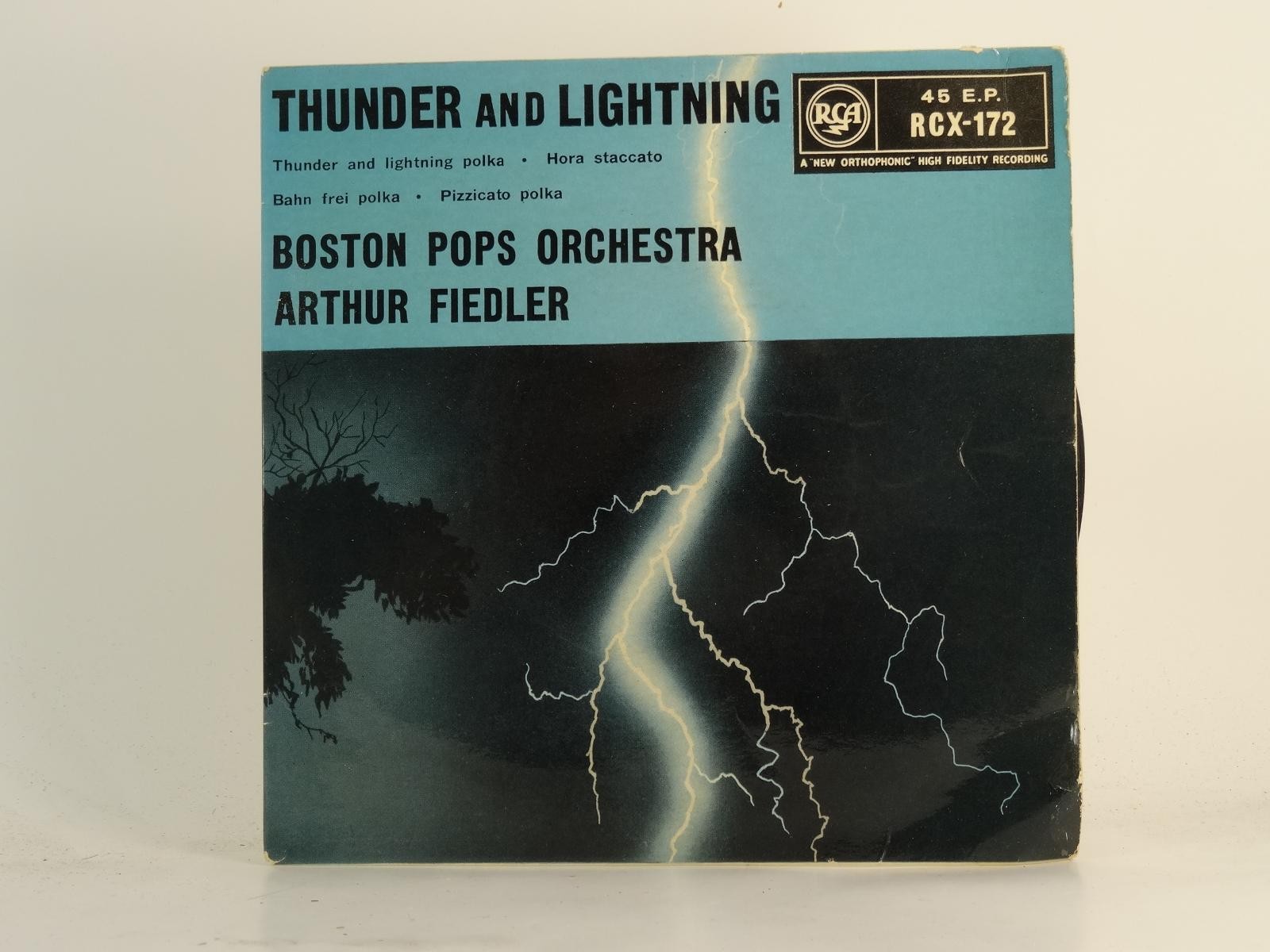 ARTHUR FIEDLER THUNDER AND LIGHTNING (78) 4 Track 7" Single plus Picture Sleeve 