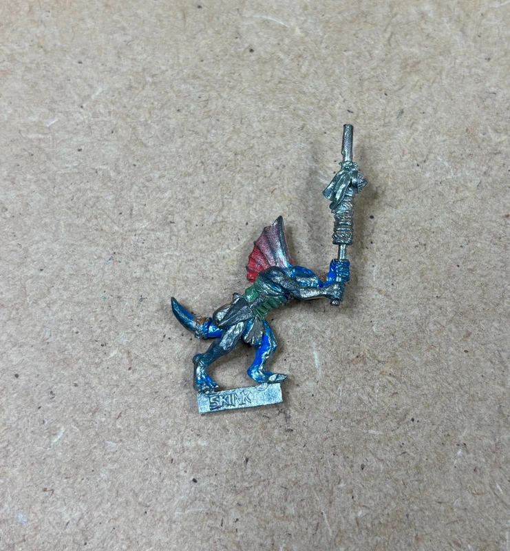 Hero Skinks vintage grand Bannière - Seraphon - Hommes-Lézards