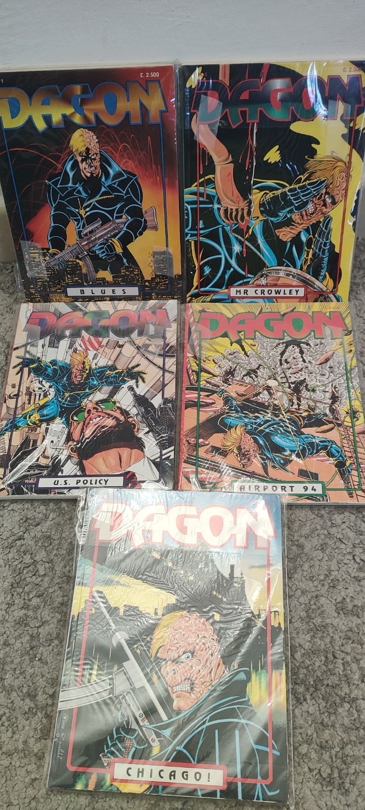 Lotto Fumetti Dagon N. 1-5 Completo + N. 0 - Edizioni B.S. Anni '90