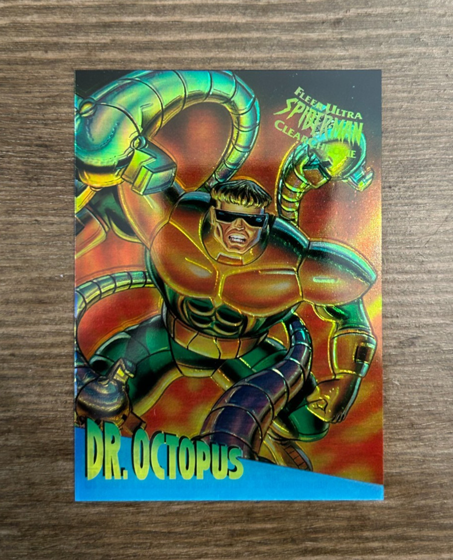 Fleer Ultra Spider-Man Dr Octopus 1995 inserto cromato trasparente #1