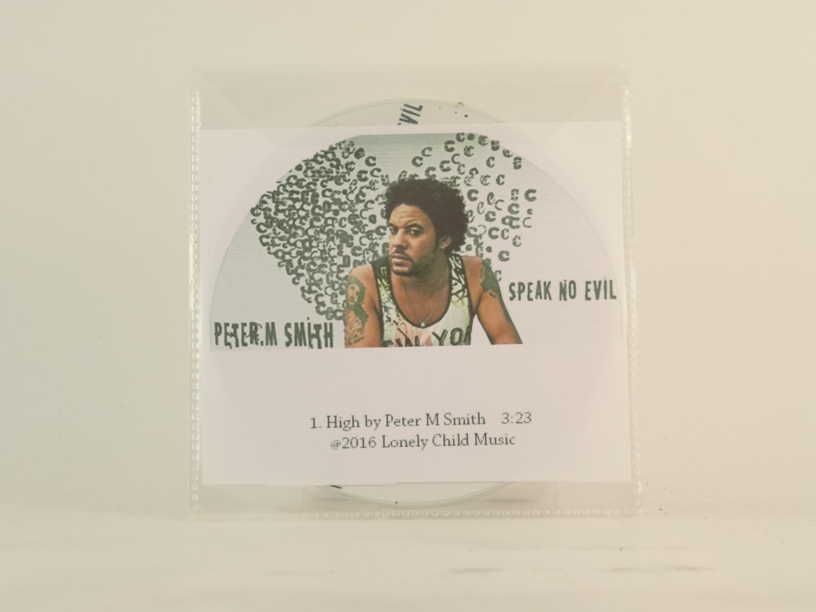 PETER M SMITH SPEAK NO EVIL (E25) 1 Track Promo CD Single including Picture Slee