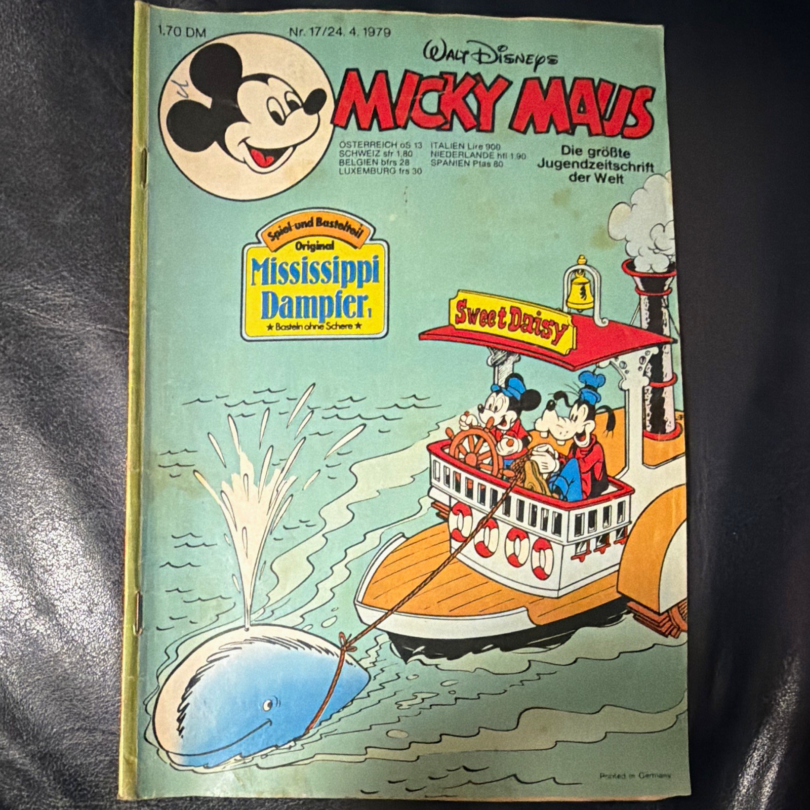 Walt Disney Topolino quaderno n. 17 (1979) Mississippi piroscafo/dolce margherita IT