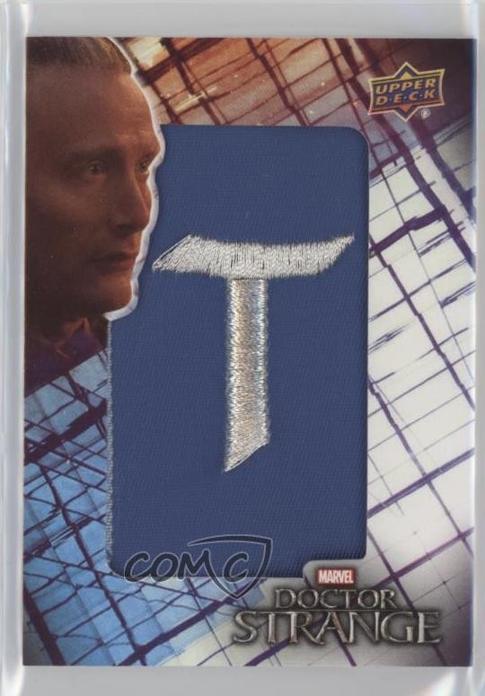2016 Upper Deck Marvel Doctor Strange Lettermen Mads Mikkelsen #LPMM-8 Patch i2u
