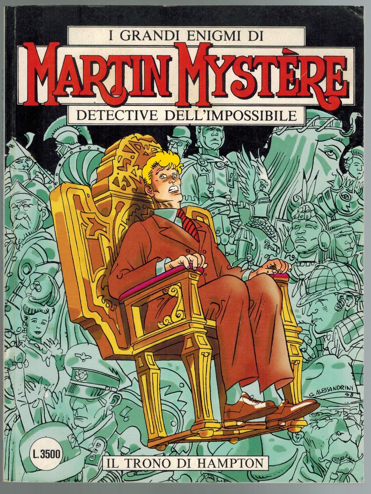 Martin Mystere 201 Il Trono di Hampton Bonelli 1998 Luigi Coppola