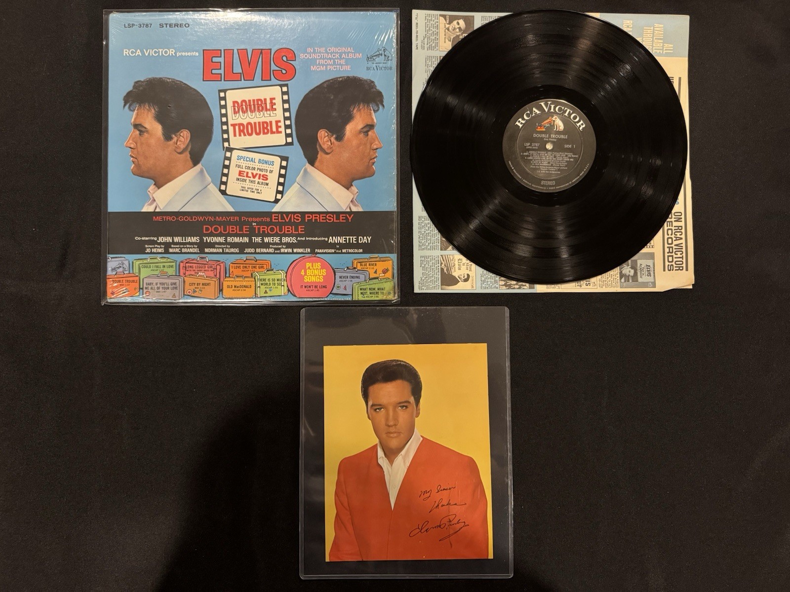 Elvis Presley Double Trouble LP RCA LSP-3787 1967 Stereo Bonus Photo Shrink Wrap
