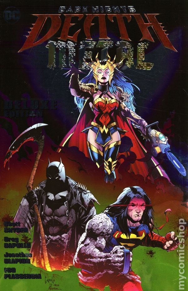 Dark Nights Death Metal HC Edizione Deluxe #1-1ST VF 2021 Immagine Stock