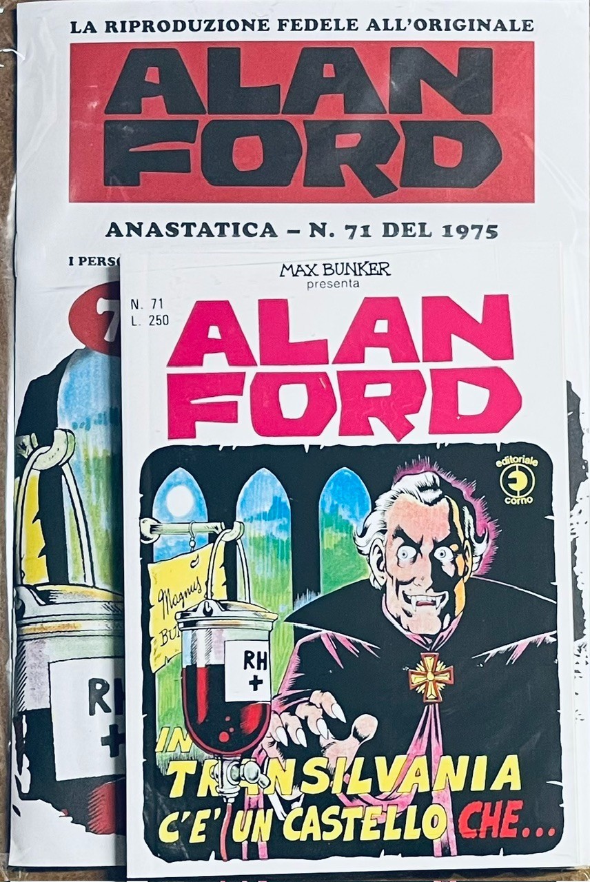 ALAN FORD ANASTATICA N°71 GAZZETTA DELLO SPORT BLISTERATO NUOVO
