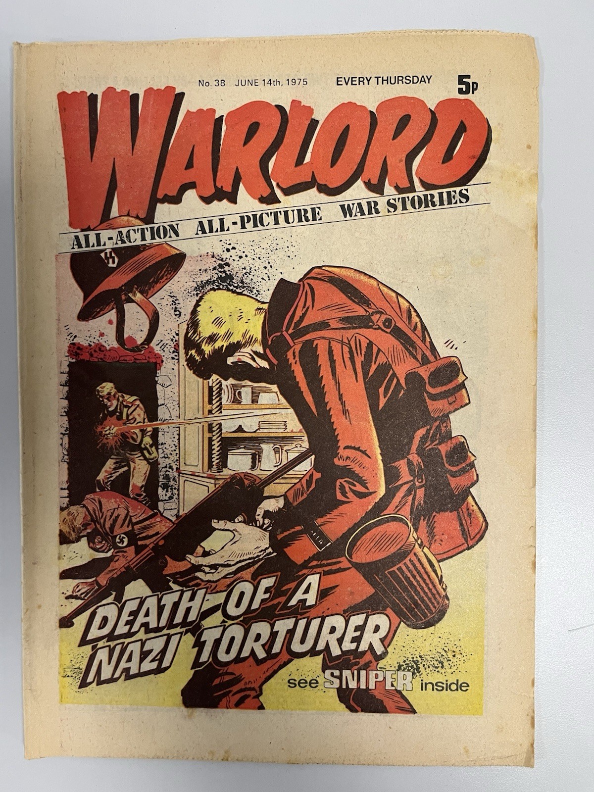 Warlord Comic No# 38 June 14th 1975 FN