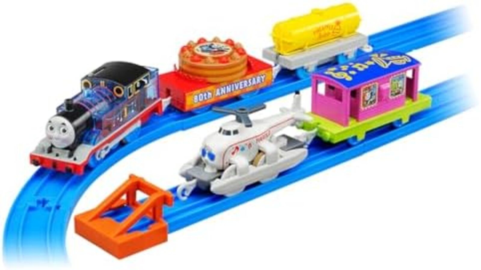 Plarail the  80th Anniversary Thomas and Harold Party Collection New from Japan