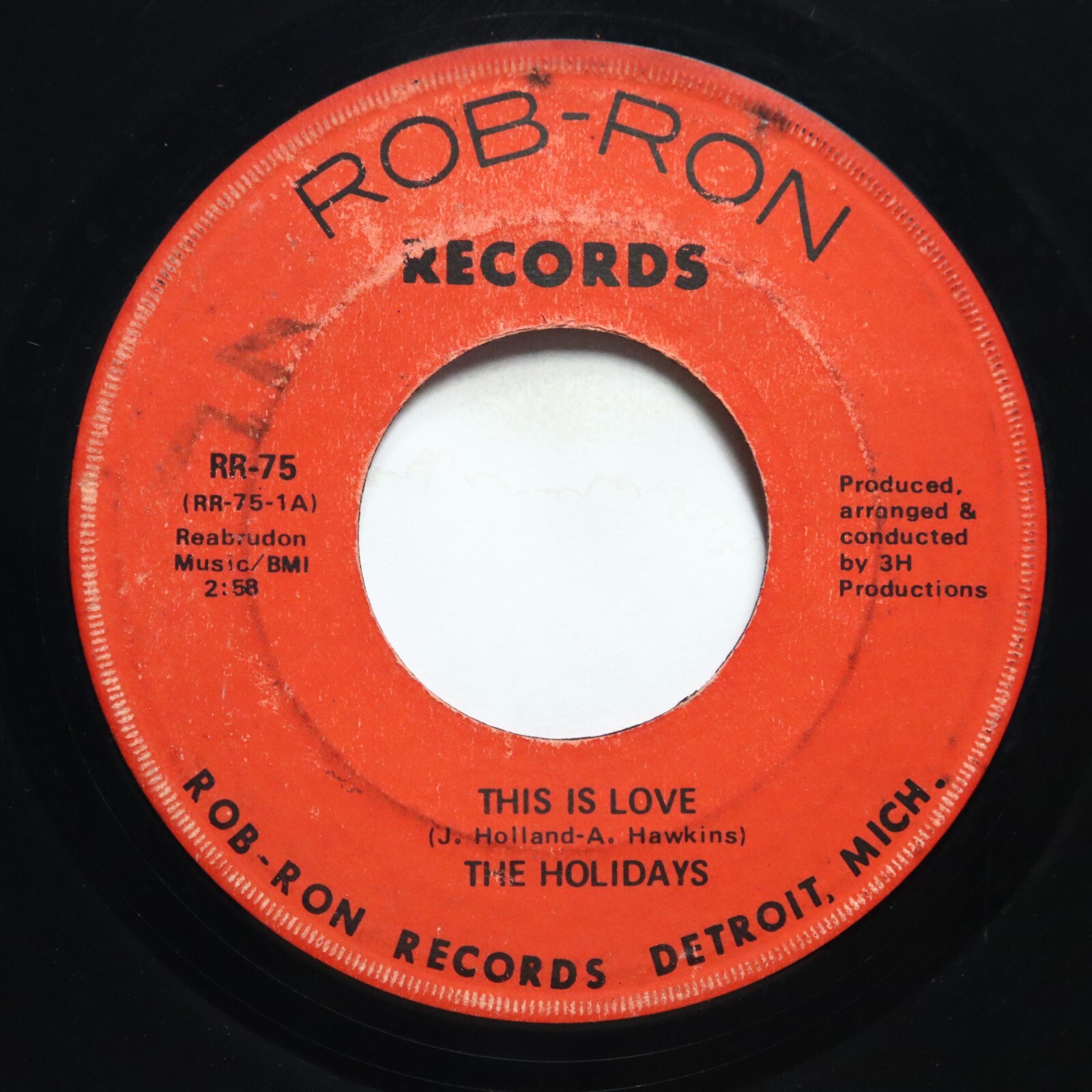 Holidays - This Is Love / The Love We Share - Soul 45 RPM 7" Vinyl Record