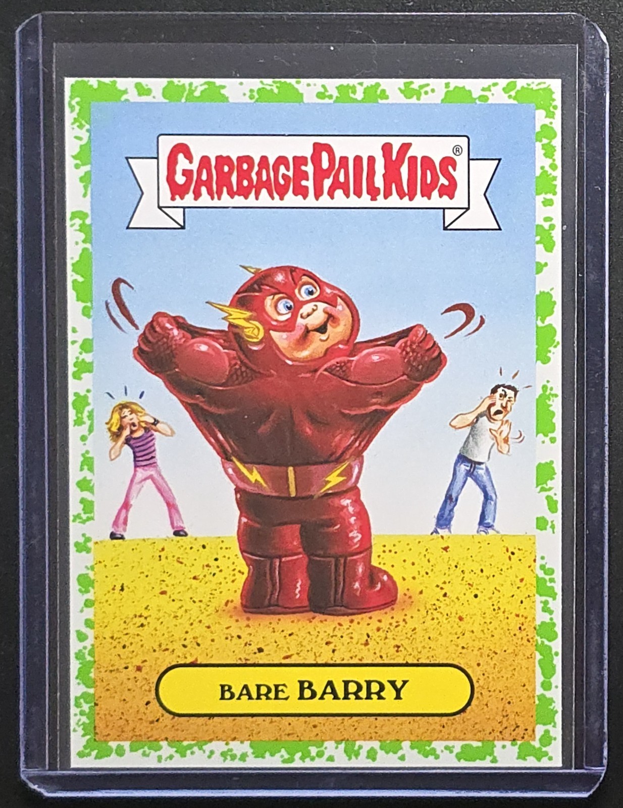 2016 Garbage Pail Kids Comic Book TV Series Bare Barry 2b - Green