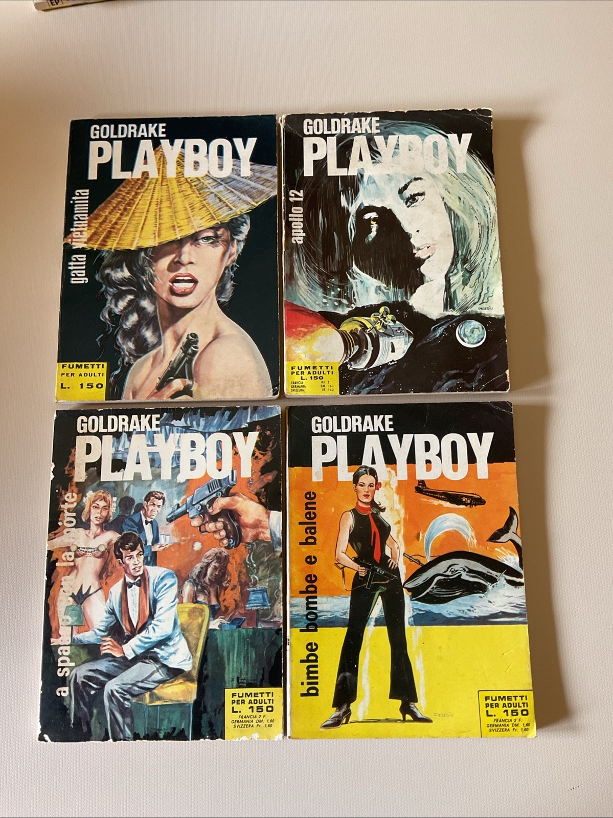 GOLDRAKE PLAYBOY N. 35-59-71-73 ERREGI 1968/69