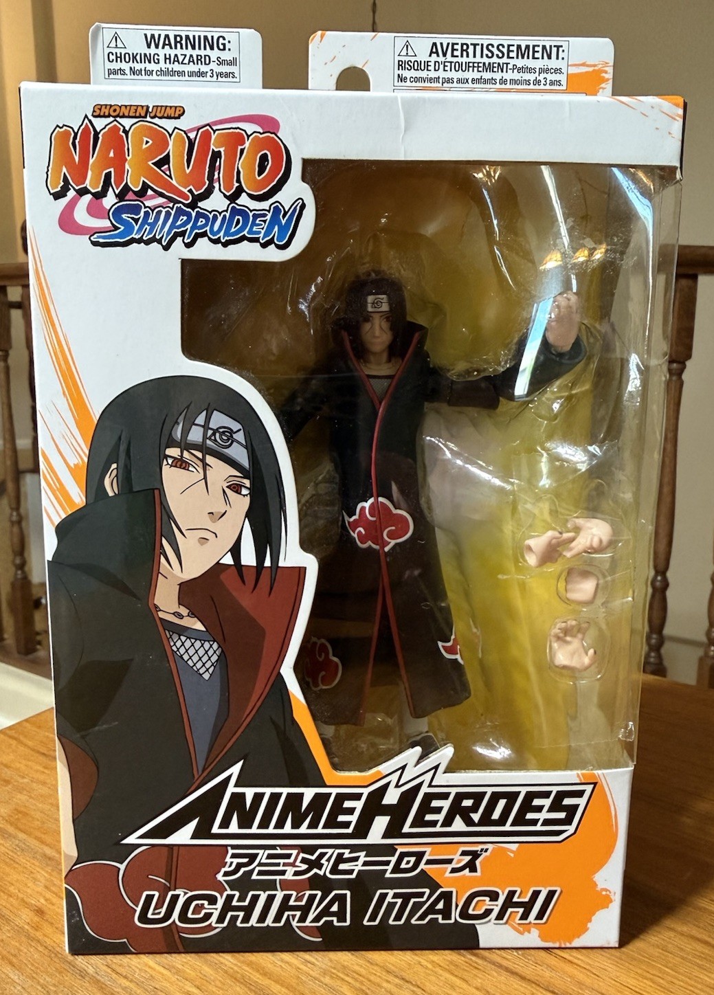 Anime Heroes Naruto Shippuden Uchiha Itachi Figure Bandai - New Sealed