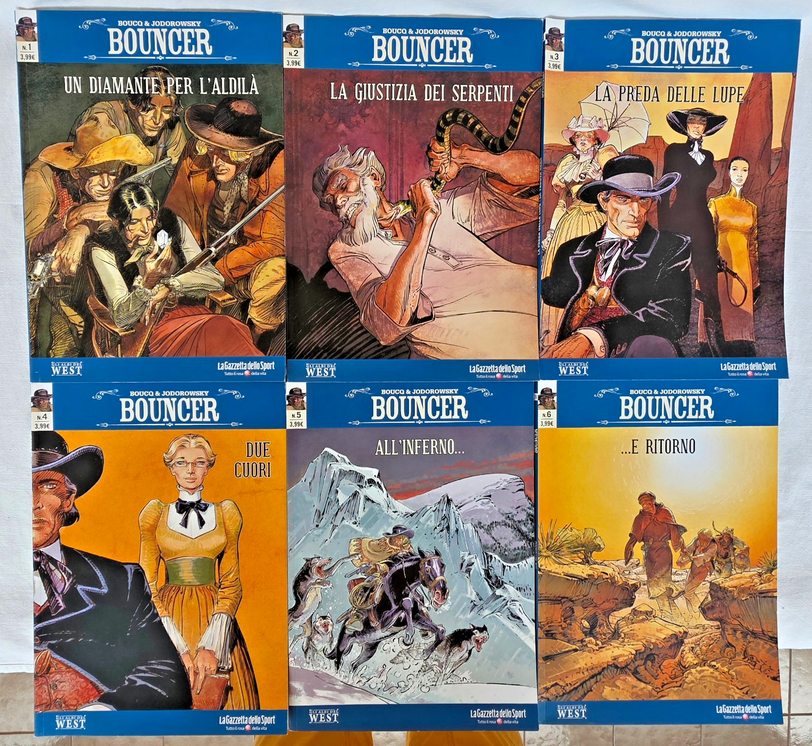 BOUNCER (BOUCQ & JODOROWSKY) 1/6 2017 COMPLETA GAZZETTA DELLO SPORT MINT