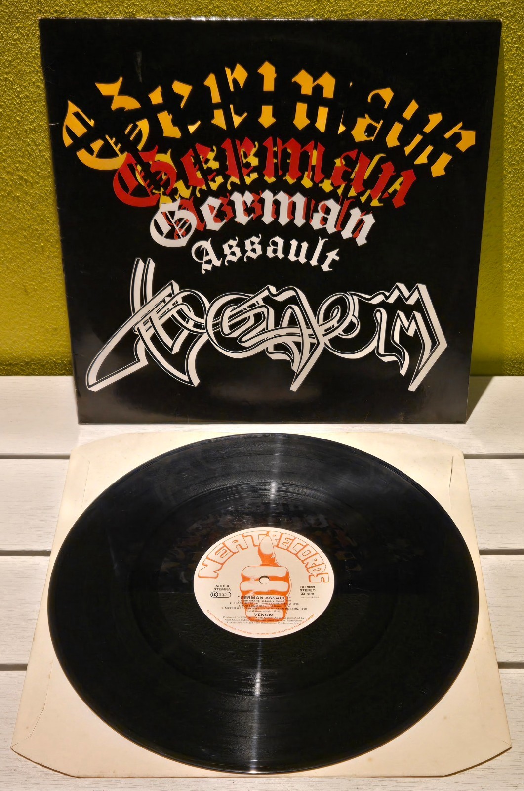 LP VENOM German assault (Neat/Roadrunner 87 HOL) 1st ps thrash metal RARE VG+
