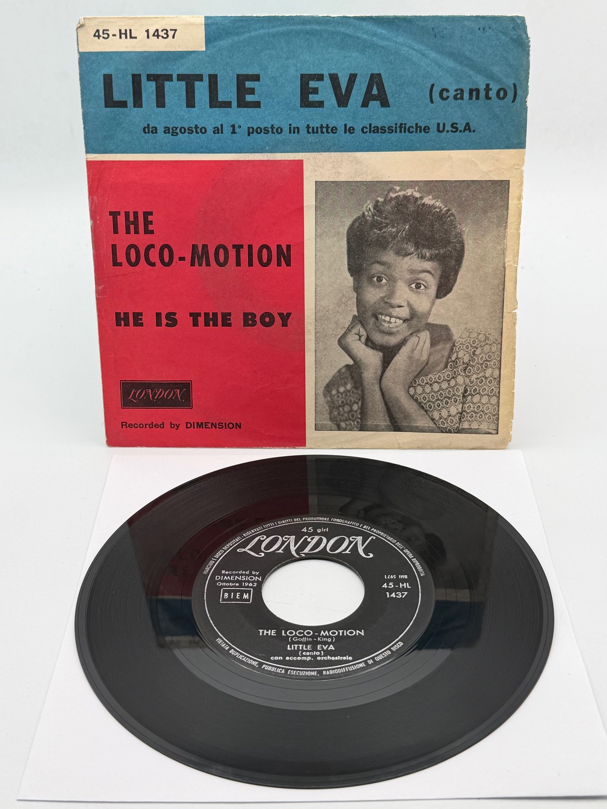 LITTLE EVA - THE LOCO-MOTION - (45 RPM - ITALY)