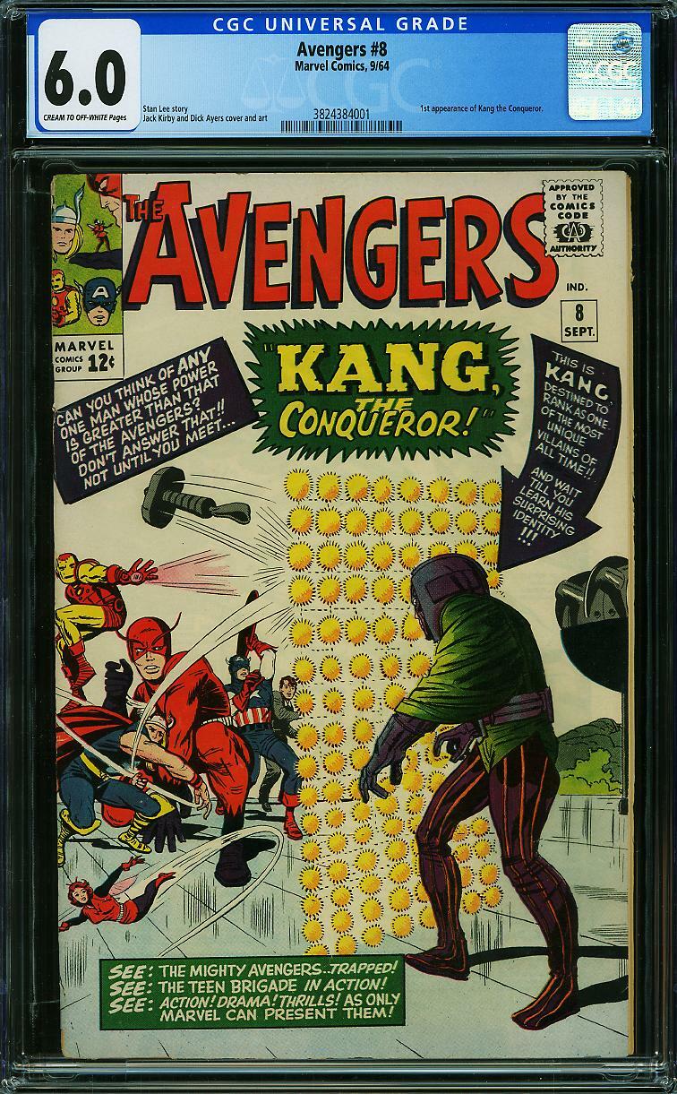 AVENGERS 8 CGC 6.0 1ST APPEARANCE KANG THE CONQUEROR MCU / LOKI 