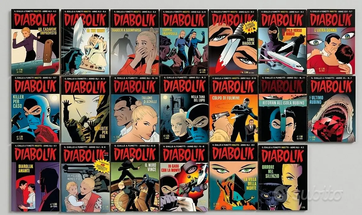 Diabolik lotto 100 fumetti in blocco