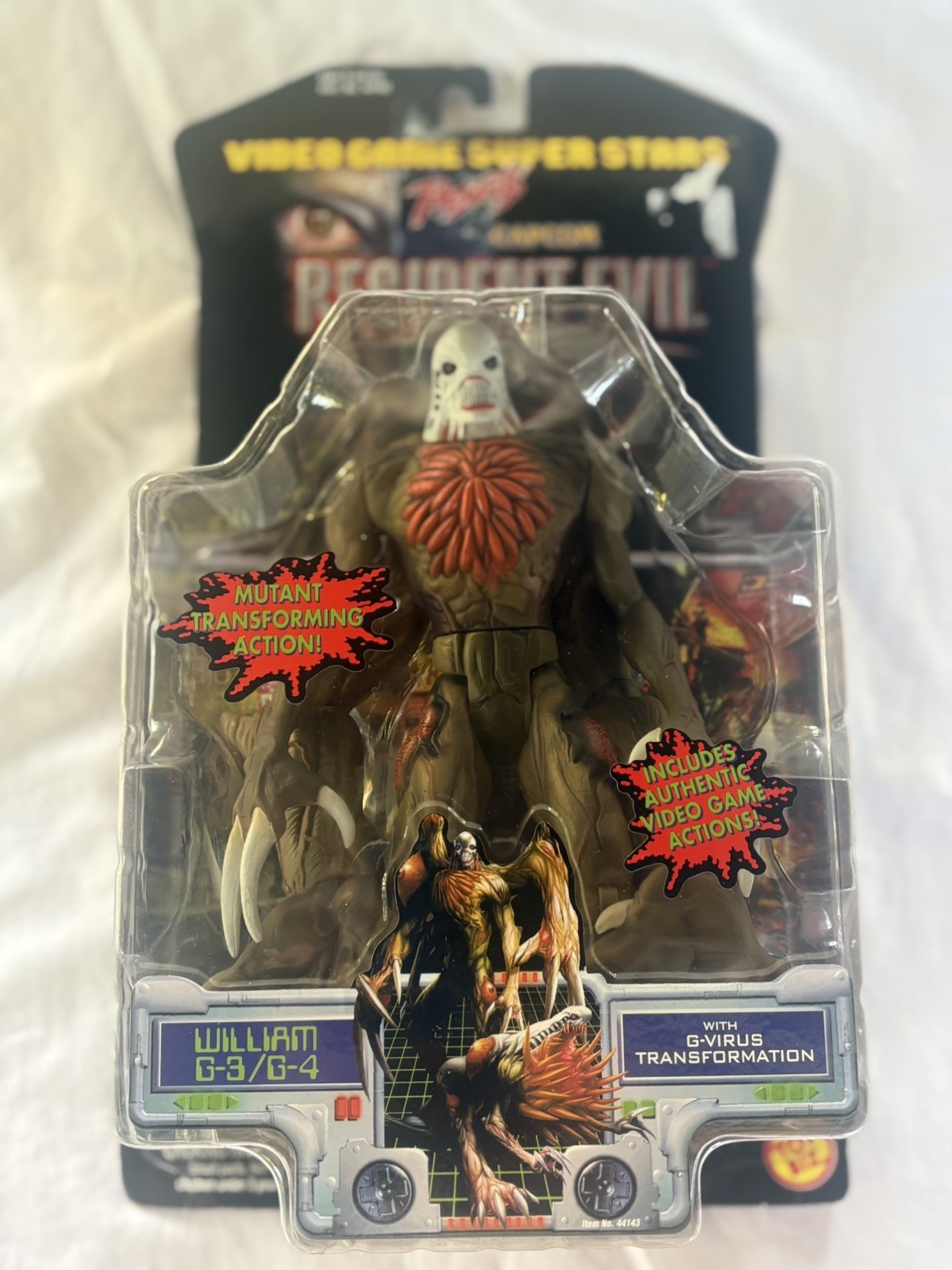 1998 Toy Biz Video Game Super Stars Resident William G3/G4 Figure Set