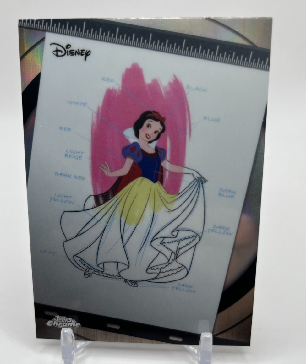 2026 Topps Chrome Disney bianco neve inchiostro e vernice #I&P-1
