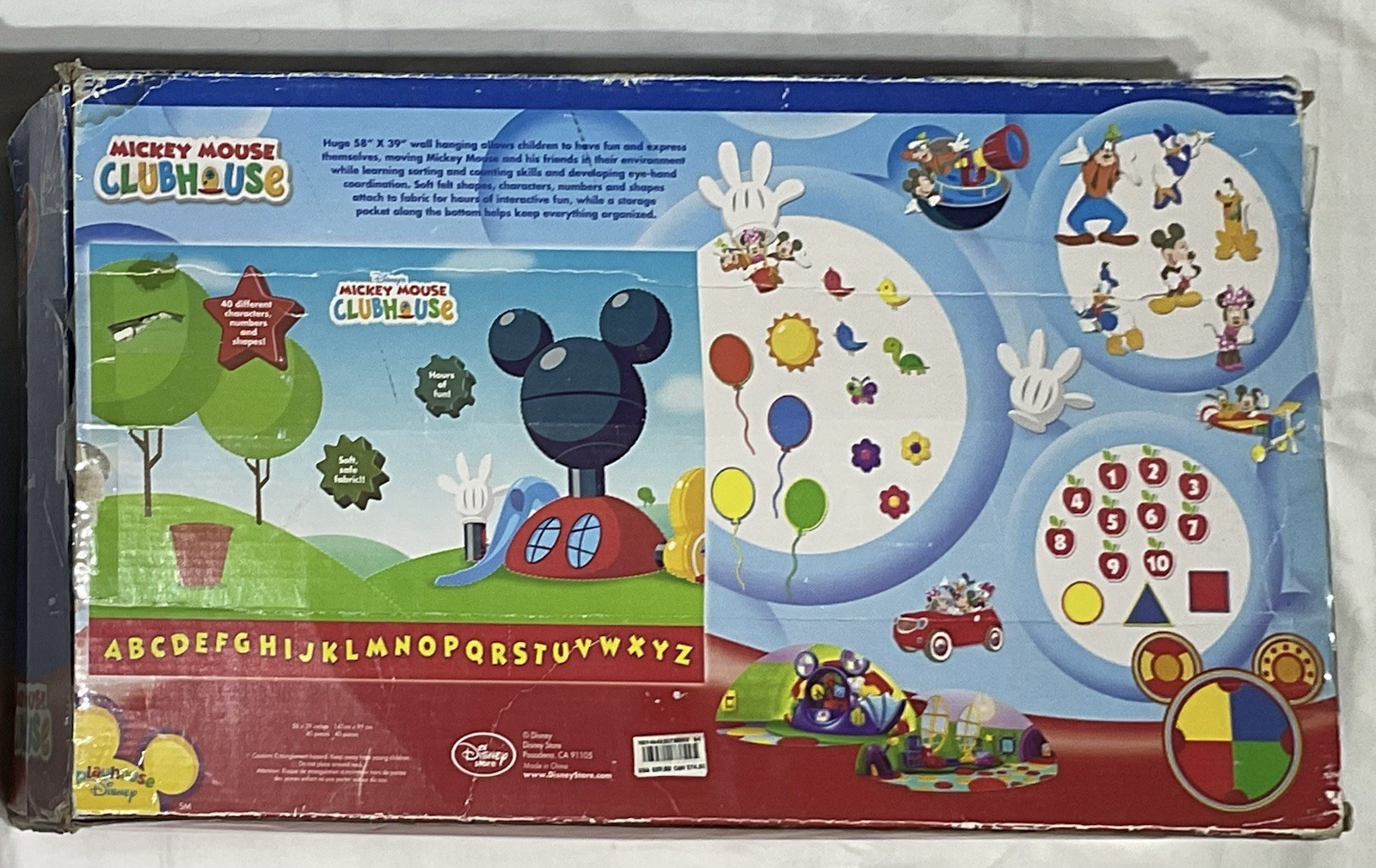 Disney Store Topolino Clubhouse Interattivo da Appendere a Parete 40 Pezzi Scatola Completa