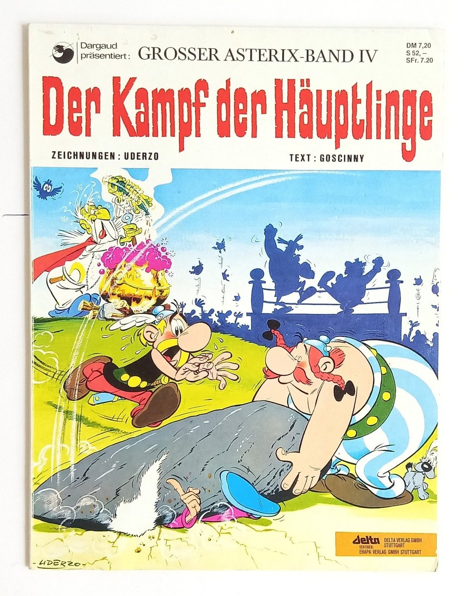 Grande Asterix Volume IV - La Battaglia dei Capi - Fumetto Vintage