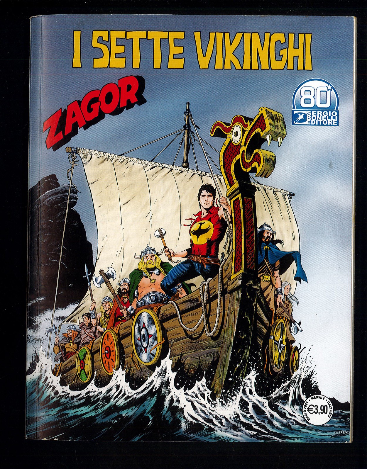Zagor Zenith Gigante N.719 I Sette Vikinghi Q.Edicola SBE 2021 ▓