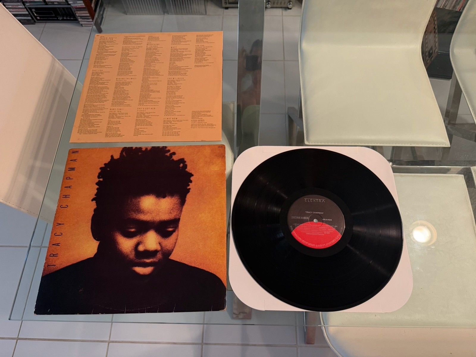 Tracy Chapman LP ~ Self Titled ~ Elektra 60774 ~ 1988  W/ Inner VG+