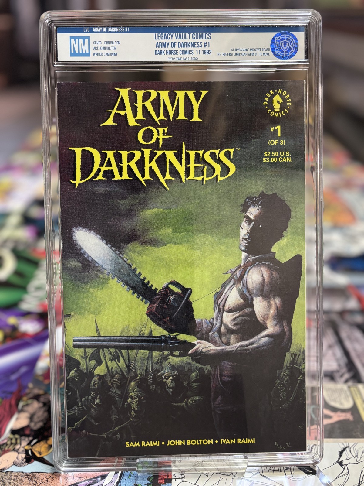 Legacy Vault Comics 1992 Army Of Darkness #1 prima apparizione di Ash quasi nuovo lastra