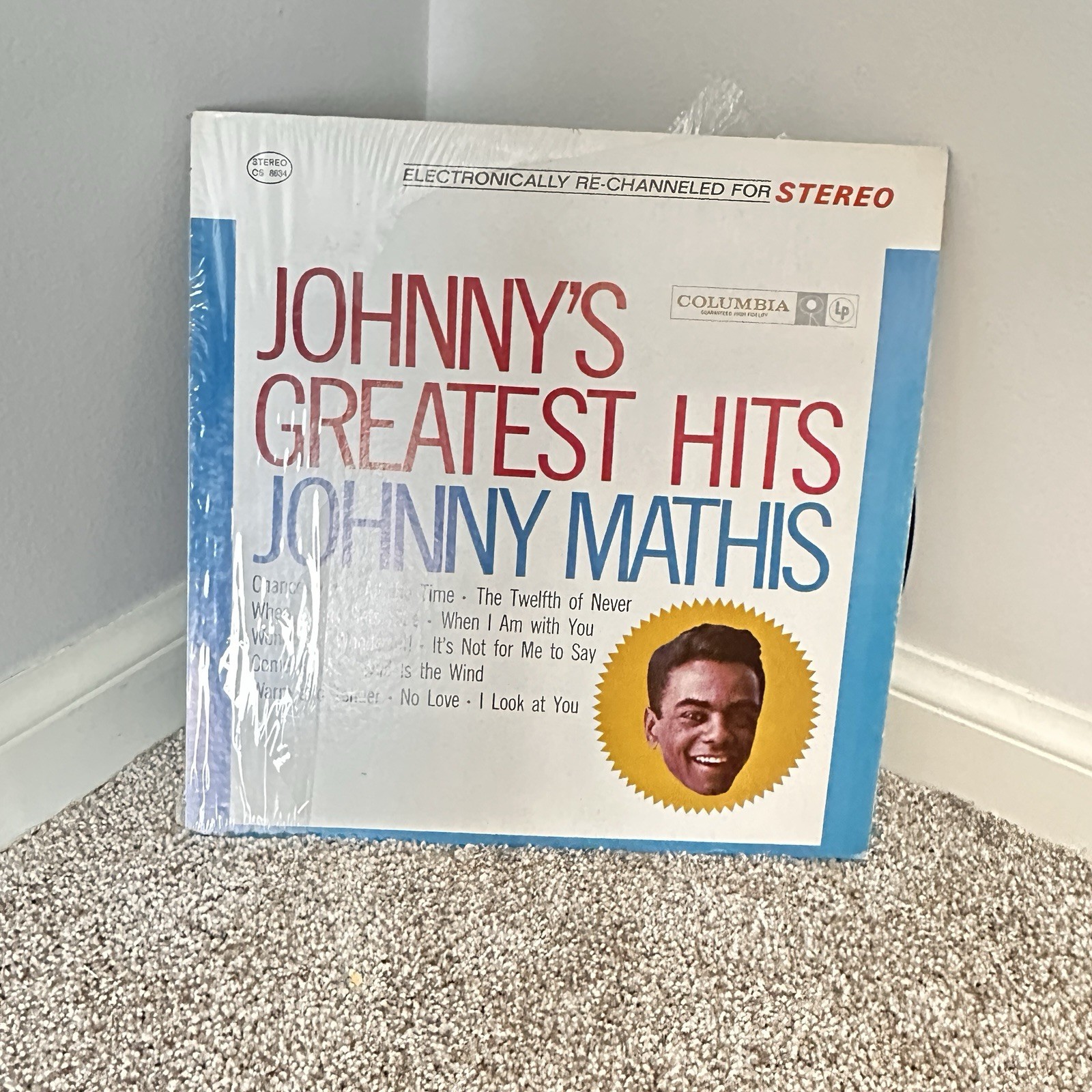 Johnny's Greatest Hits Johnny Mathis Vinyl Record LP Album Columbia