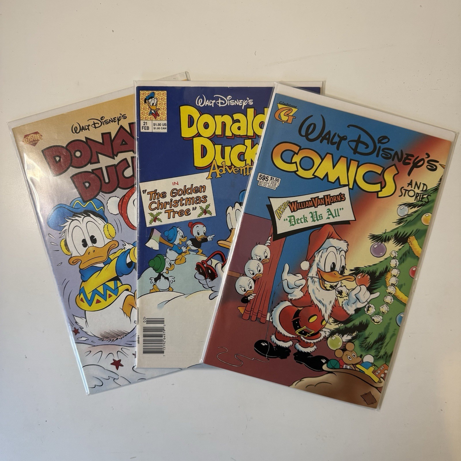 3x Vintage Walt Disney Christmas Holiday Special Comic Bundle
