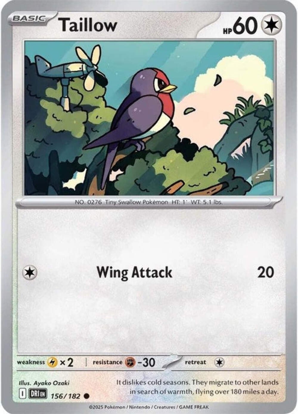 Taillow ( 156) Destined Rivals - Common Pokemon Card