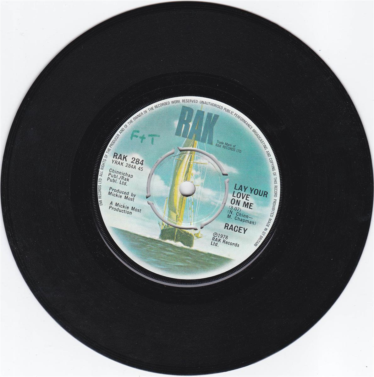 Racey - Lay Your Love On Me (UK) ++ used ++
