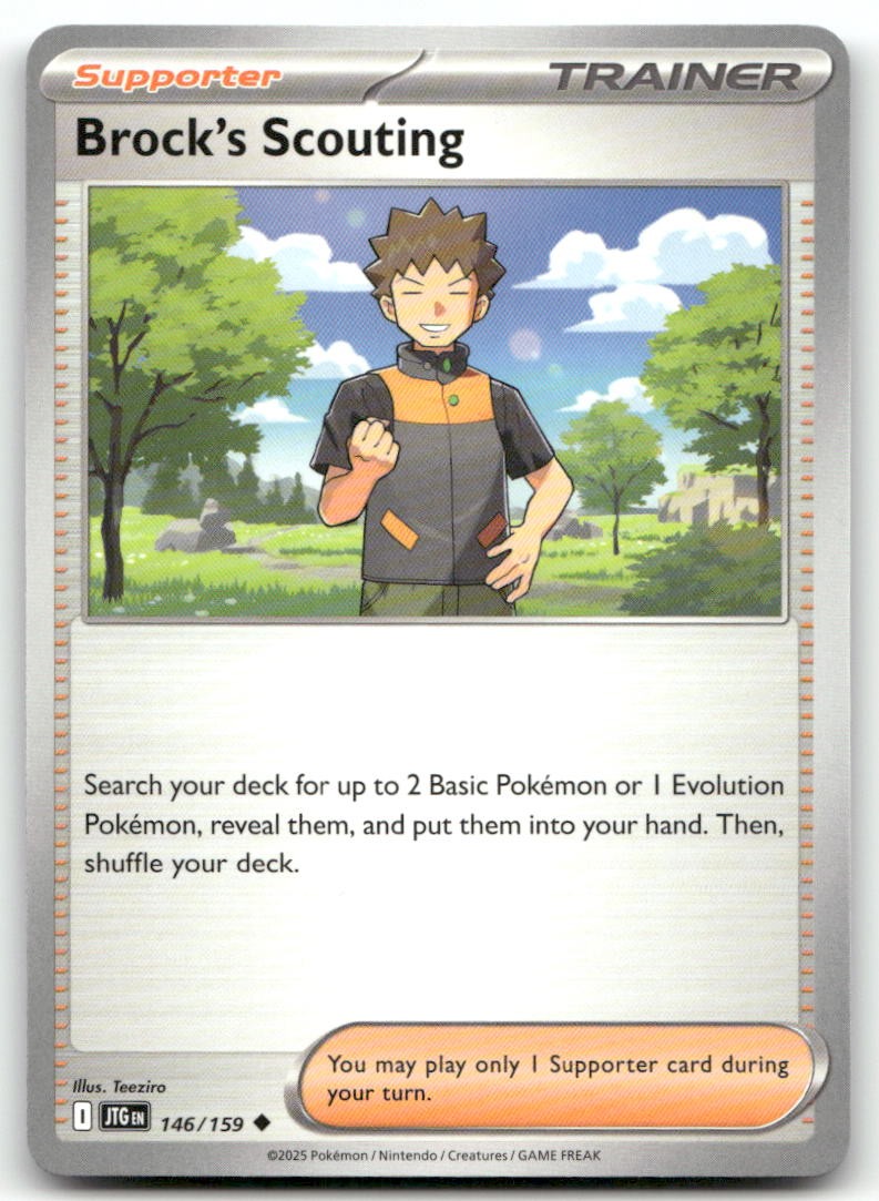 Brock's Scouting 146/159 Viaggio Non Comune Insieme Pokemon Near Mint