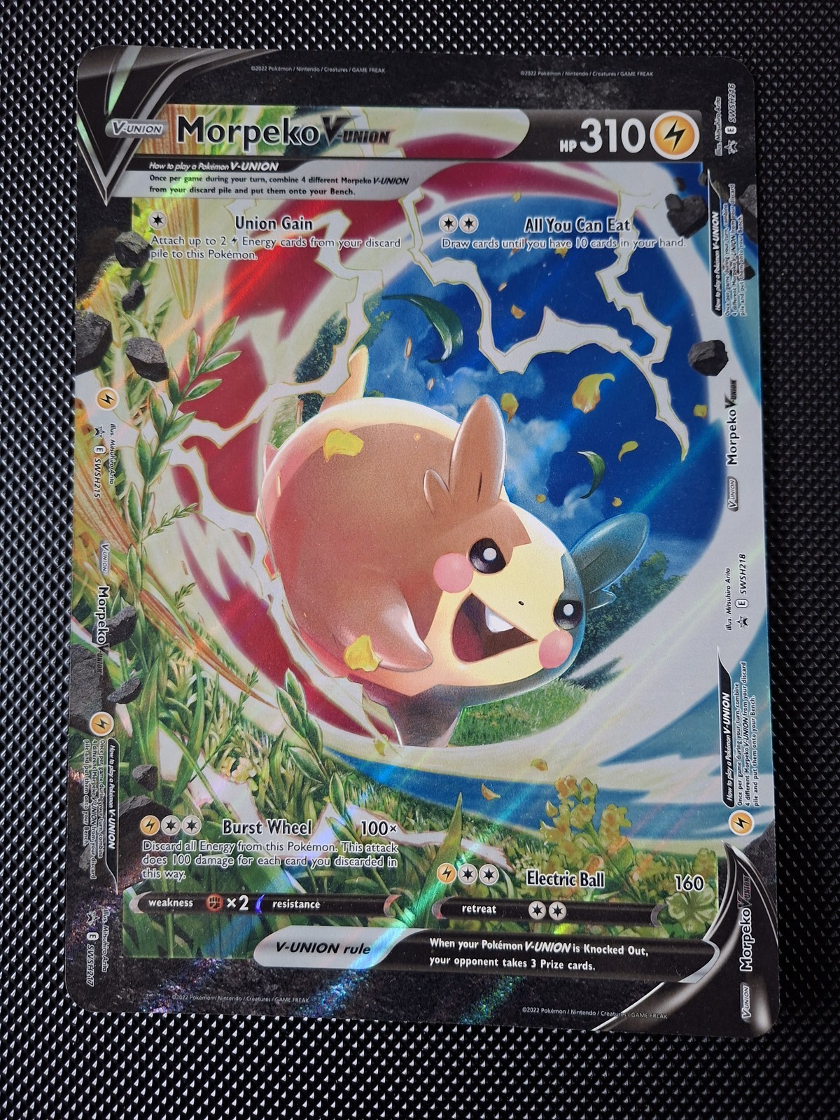 Morpeko V-UNION Full Art Promo Set SWSH215-218 Pokemon TCG Near Mint