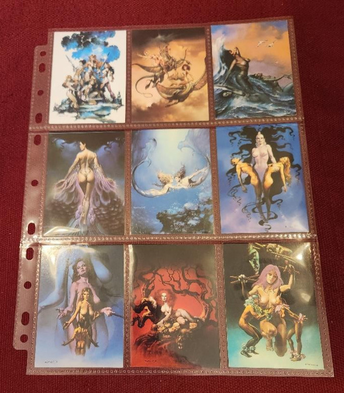 1992 BORIS VALLEJO MALE AND FEMALE FANTASY ART 9 CARD LOT 43-74  #3