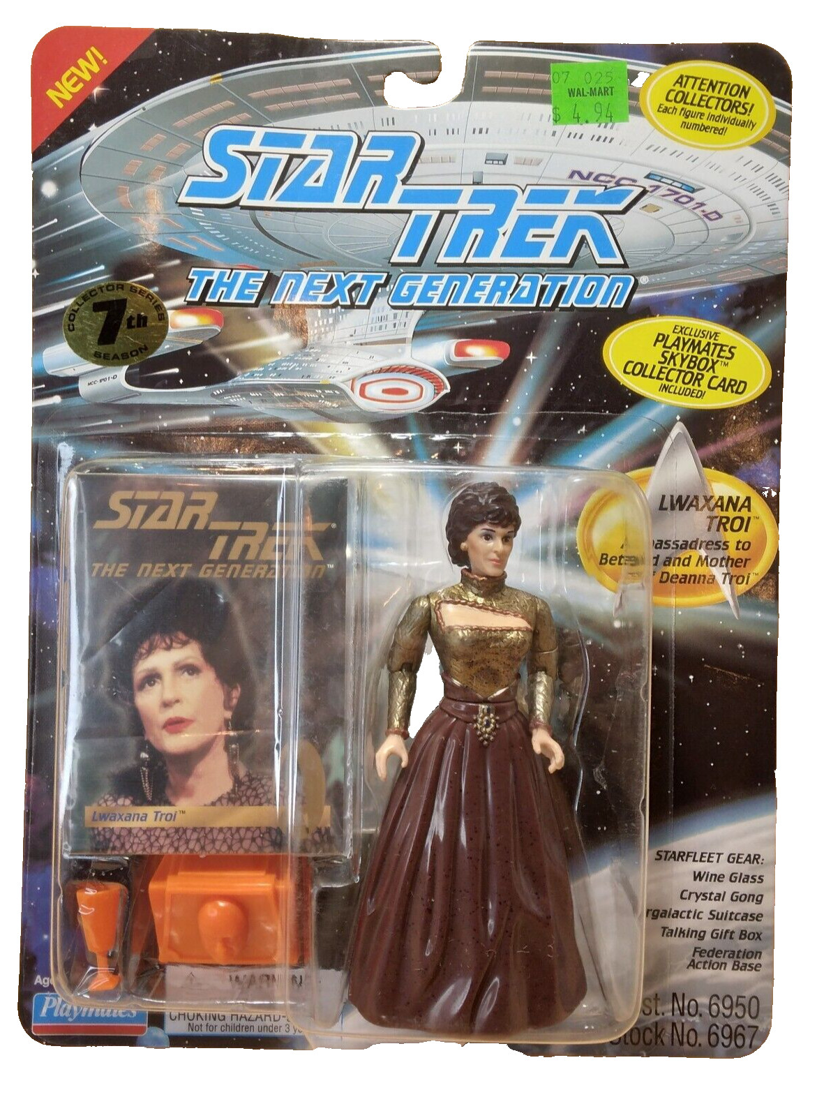 1994 Playmates Star Trek Next Generation Ambassadress Lwaxana Troi Figure #6967